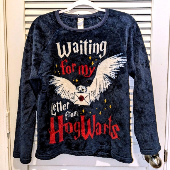 Warner Bros. Other - “Waiting For My Letter From Hogwarts” Harry Potter Pajama Top Youth Sz L 12-14
